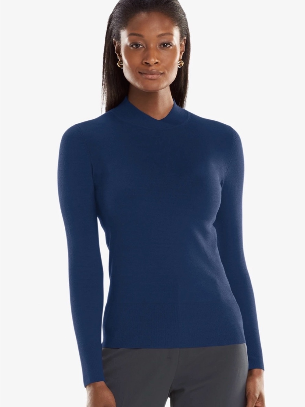 M.M.LaFleur Zora Top—365Knit in Bluestone, Medium